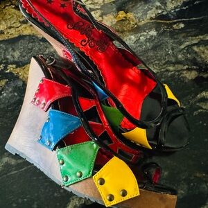 Naughty Monkey Multicolor Wedge Sandals